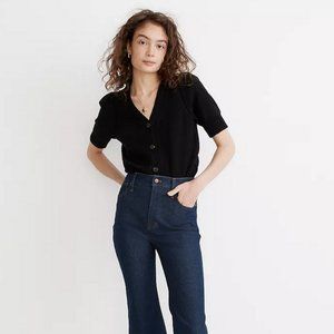 Madewell Short-Sleeve Cardigan Sweater in XS